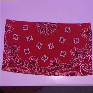 Forever 21 Bandana print Tube top